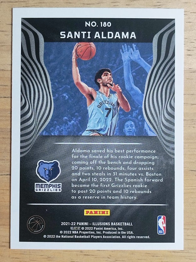2021-22 Panini Illusions #180 Santi Aldama RC