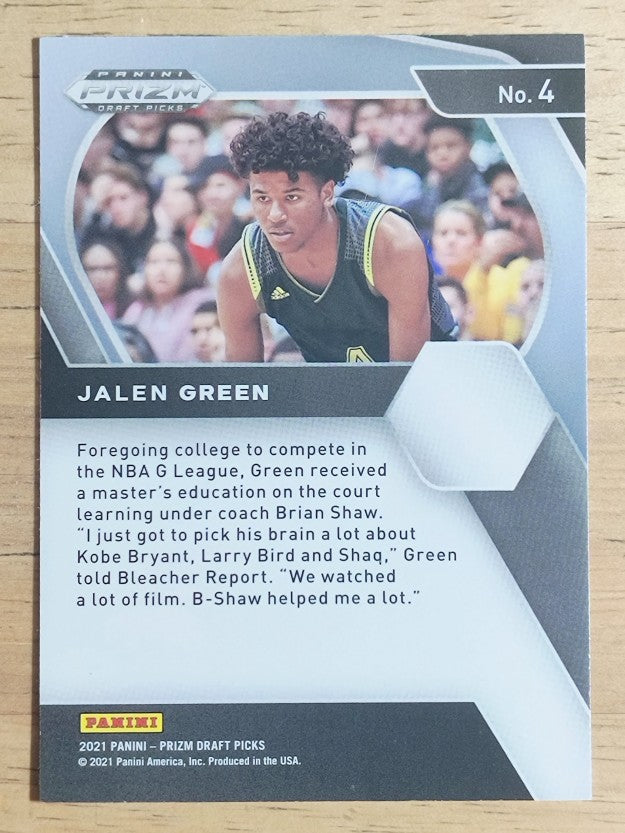 2021-22 Panini Prizm Draft Picks #4 Jalen Green