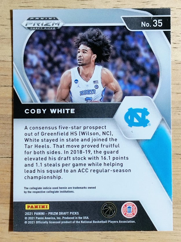 2021-22 Panini Prizm Draft Picks #35 Coby White