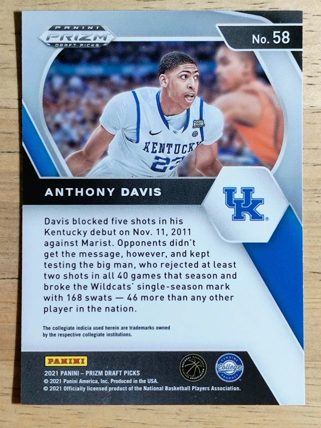 2021-22 Panini Prizm Draft Picks #58 Anthony Davis