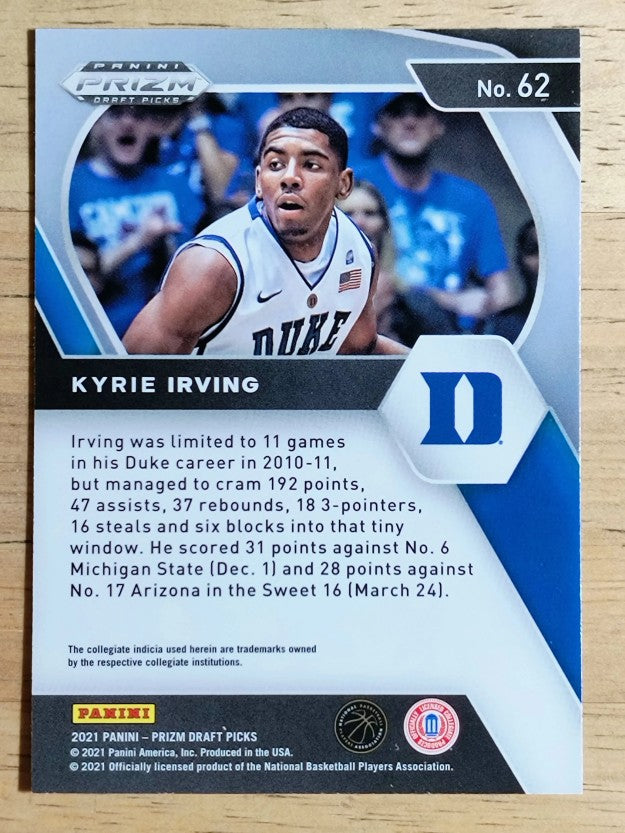 2021-22 Panini Prizm Draft Picks #62 Kyrie Irving