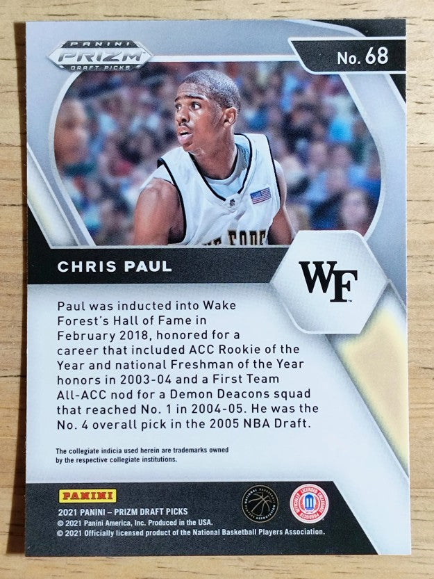 2021-22 Panini Prizm Draft Picks #68 Chris Paul
