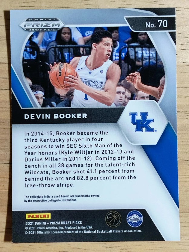 2021-22 Panini Prizm Draft Picks #70 Devin Booker