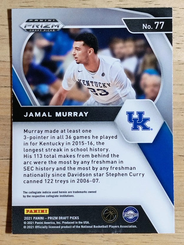 2021-22 Panini Prizm Draft Picks #77 Jamal Murray