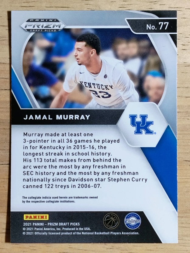 2021-22 Panini Prizm Draft Picks #77 Jamal Murray