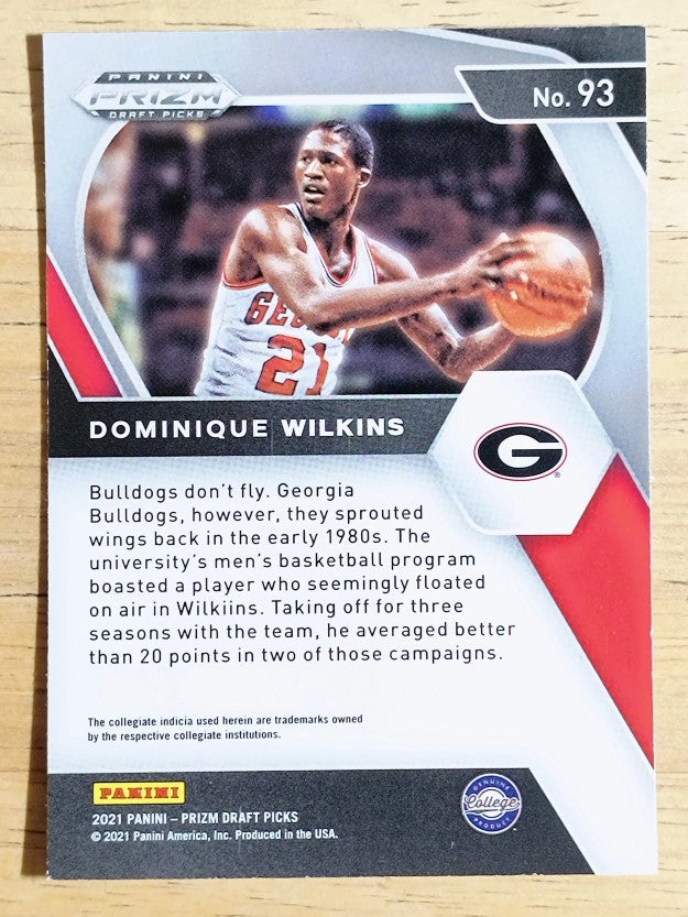2021-22 Panini Prizm Draft Picks #93 Dominique Wilkins