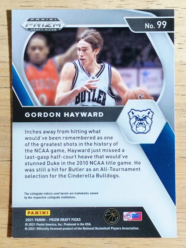 2021-22 Panini Prizm Draft Picks #99 Gordon Hayward