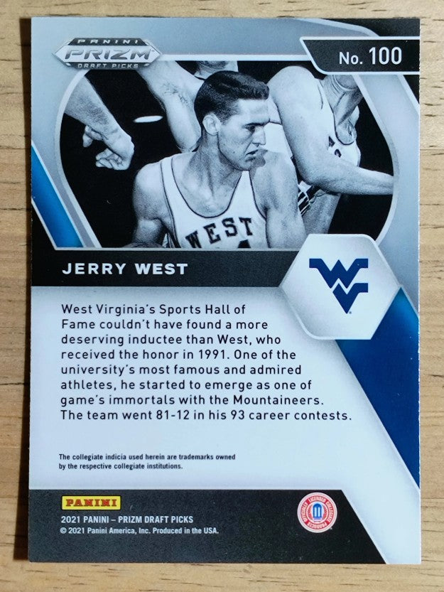 2021-22 Panini Prizm Draft Picks #100 Jerry West