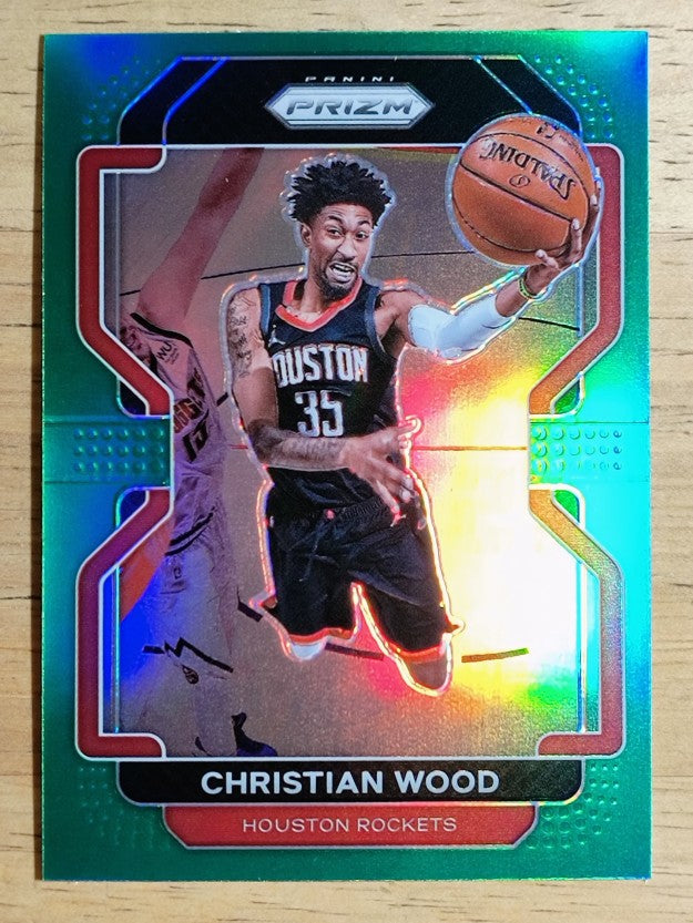 2021-22 Panini Prizm Prizms Green #112 Christian Wood