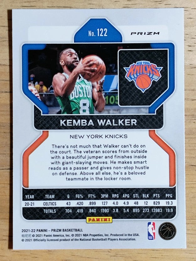2021-22 Panini Prizm Prizms Green #122 Kemba Walker