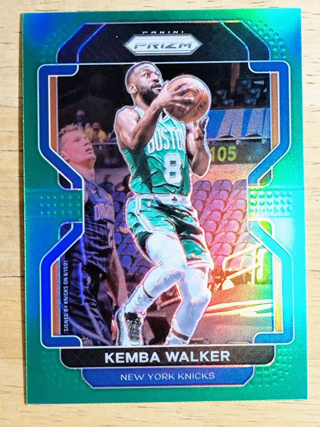 2021-22 Panini Prizm Prizms Green #122 Kemba Walker