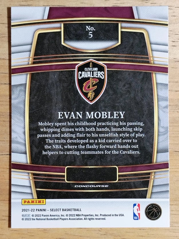 2021-22 Select Blue #5 Evan Mobley