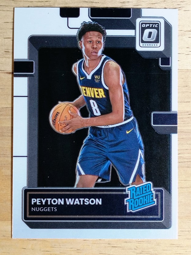 2022-23 Donruss Optic #223 Peyton Watson RR RC
