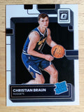 2022-23 Donruss Optic #238 Christian Braun RR RC