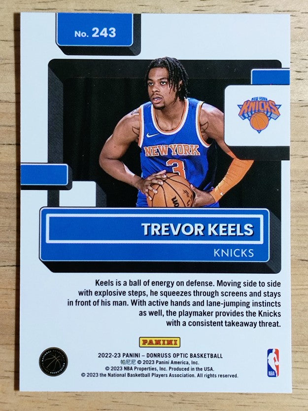 2022-23 Donruss Optic #243 Trevor Keels RR RC