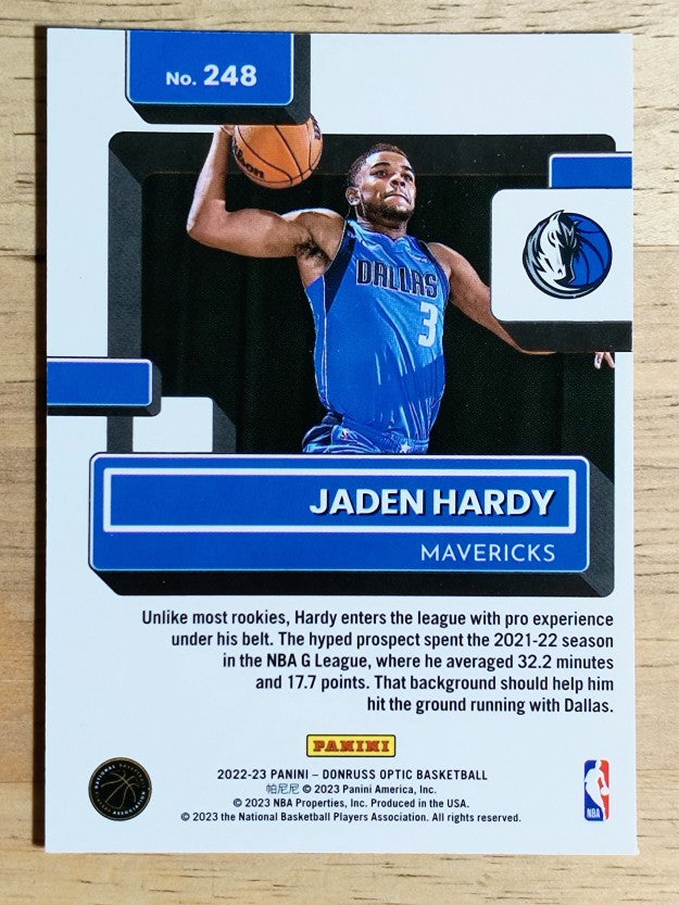 2022-23 Donruss Optic #248 Jaden Hardy RR RC