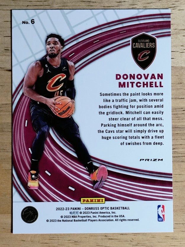 2022-23 Donruss Optic Express Lane Purple #6 Donovan Mitchell