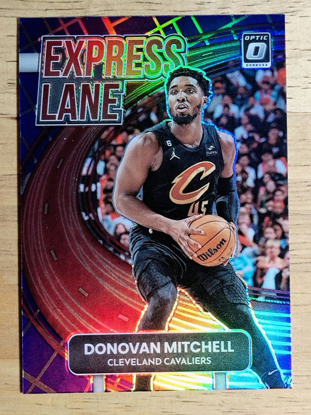 2022-23 Donruss Optic Express Lane Purple #6 Donovan Mitchell
