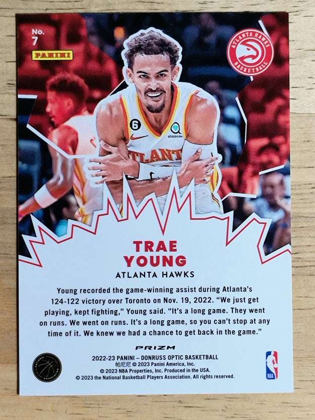 2022-23 Donruss Optic My House Holo #7 Trae Young