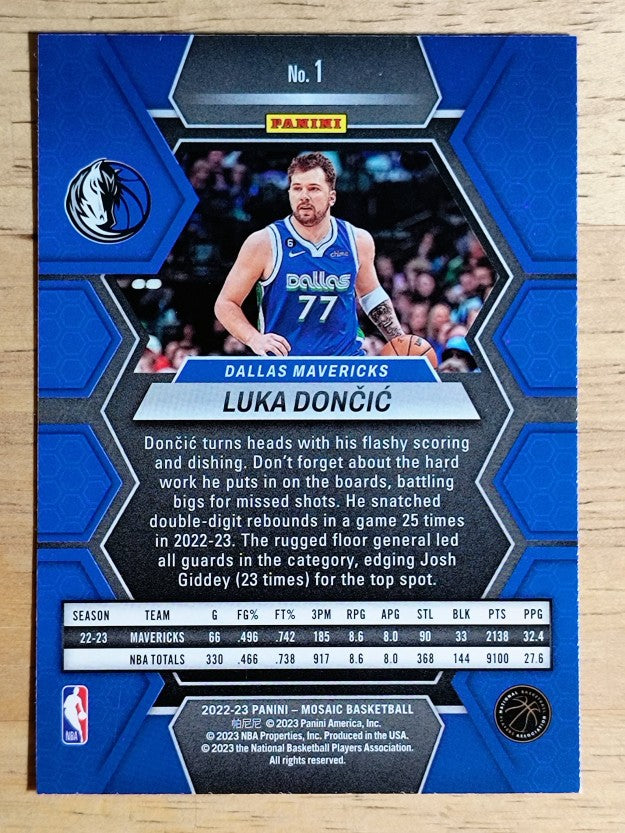 2022-23 Panini Mosaic #1 Luka Doncic