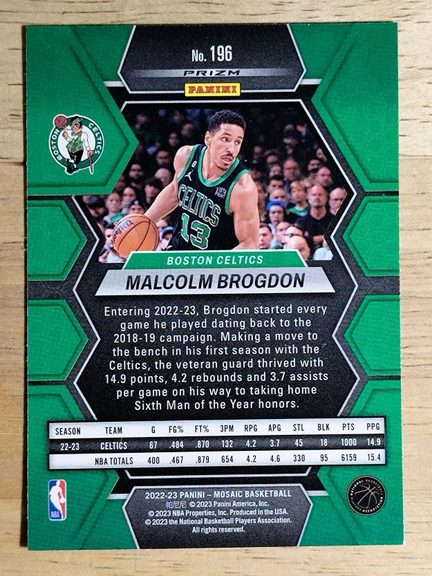 2022-23 Panini Mosaic Mosaic Reactive Blue #196 Malcolm Brogdon