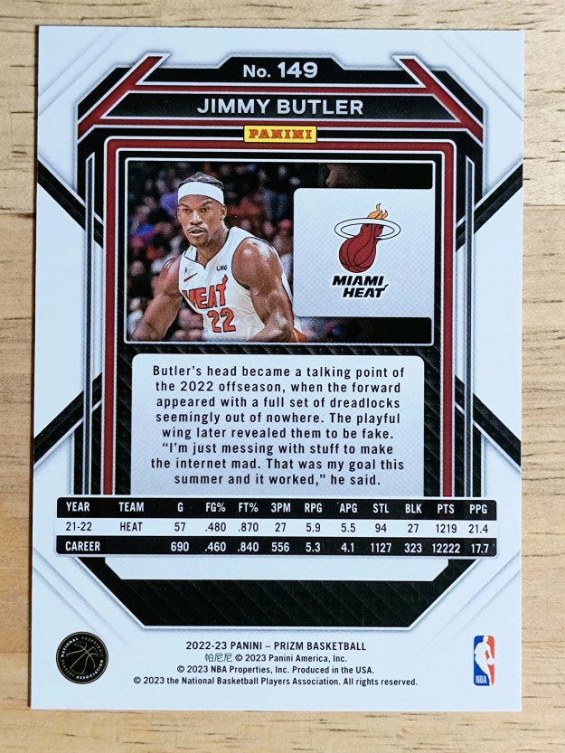 2022-23 Panini Prizm #149 Jimmy Butler