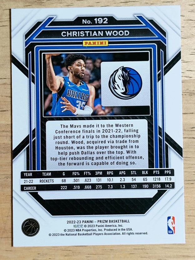 2022-23 Panini Prizm #192 Christian Wood