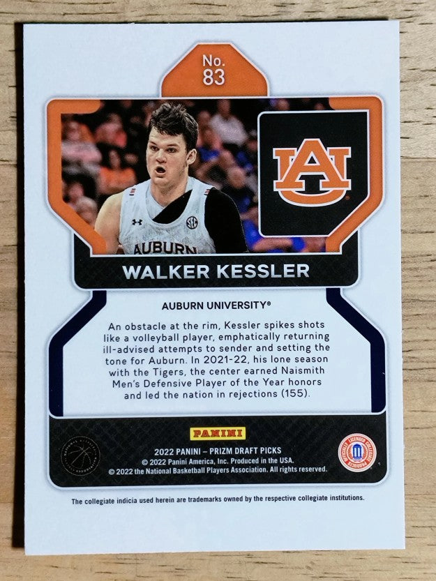 2022-23 Panini Prizm Draft Picks #83 Walker Kessler