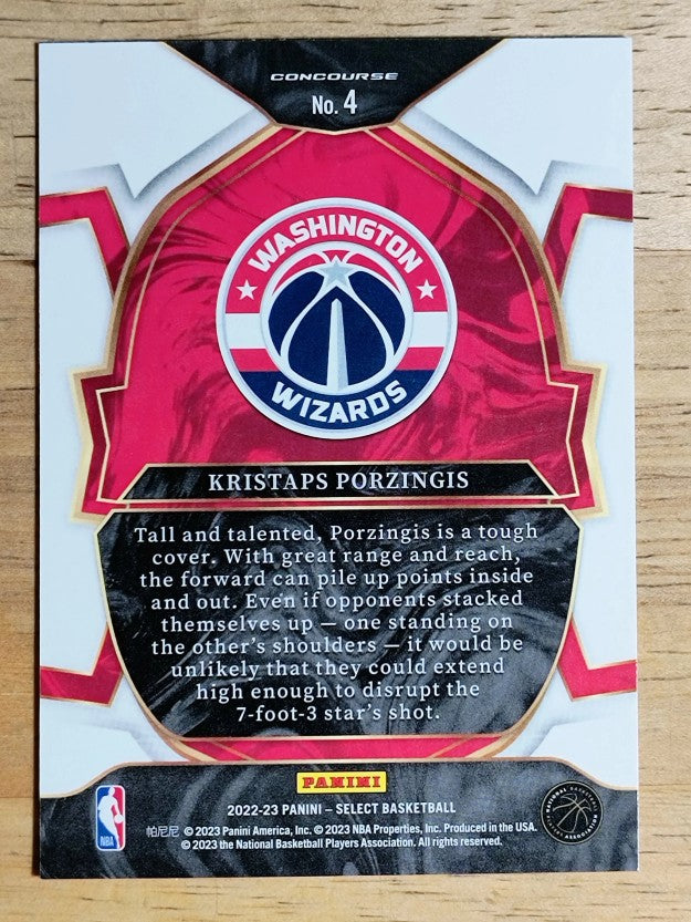 2022-23 Select Blue #4 Kristaps Porzingis