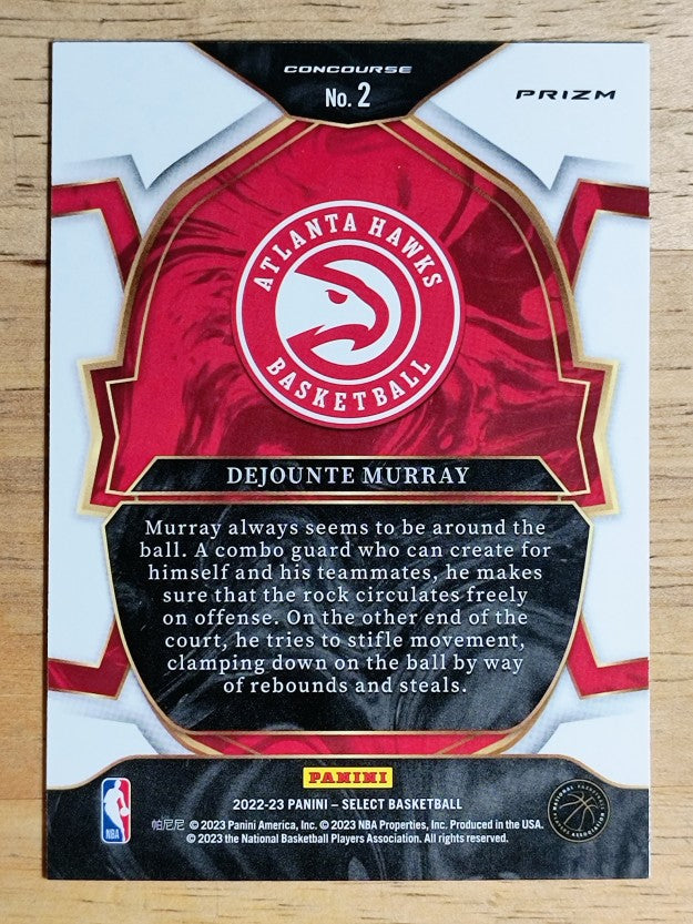 2022-23 Select Prizms Blue #2 Dejounte Murray