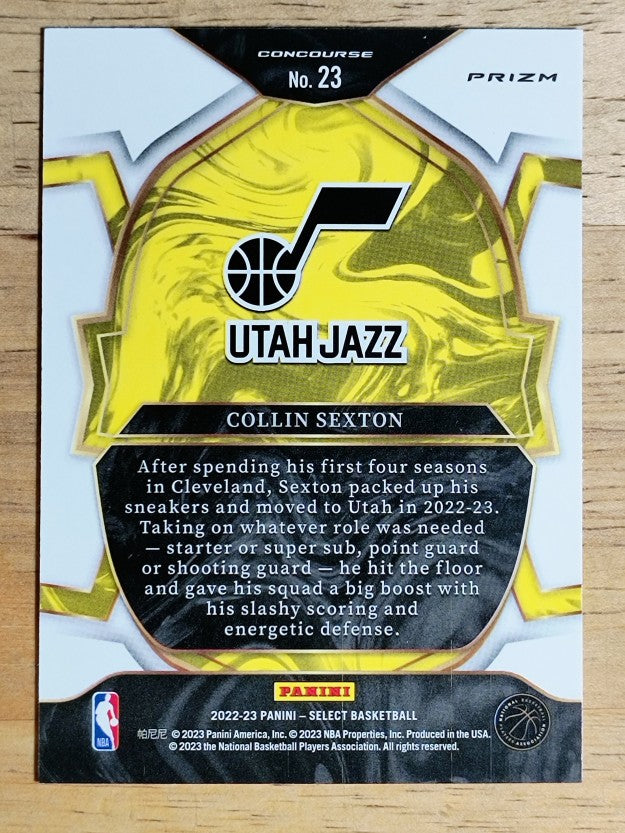 2022-23 Select Prizms Blue #23 Collin Sexton