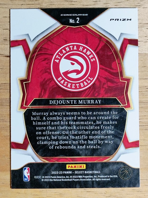 2022-23 Select Prizms Green White Purple #2 Dejounte Murray