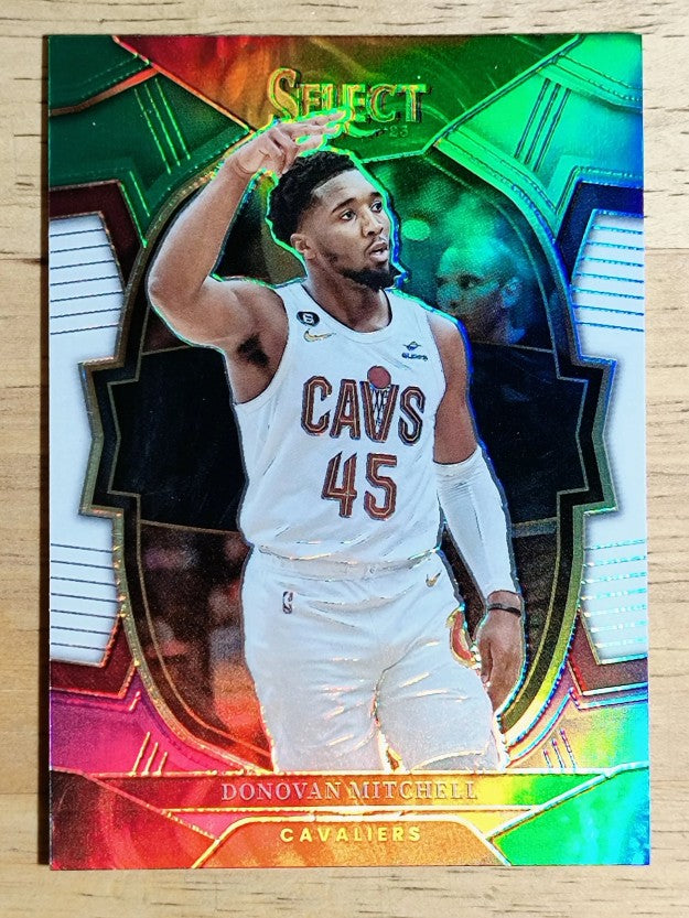 2022-23 Select Prizms Green White Purple #31 Donovan Mitchell