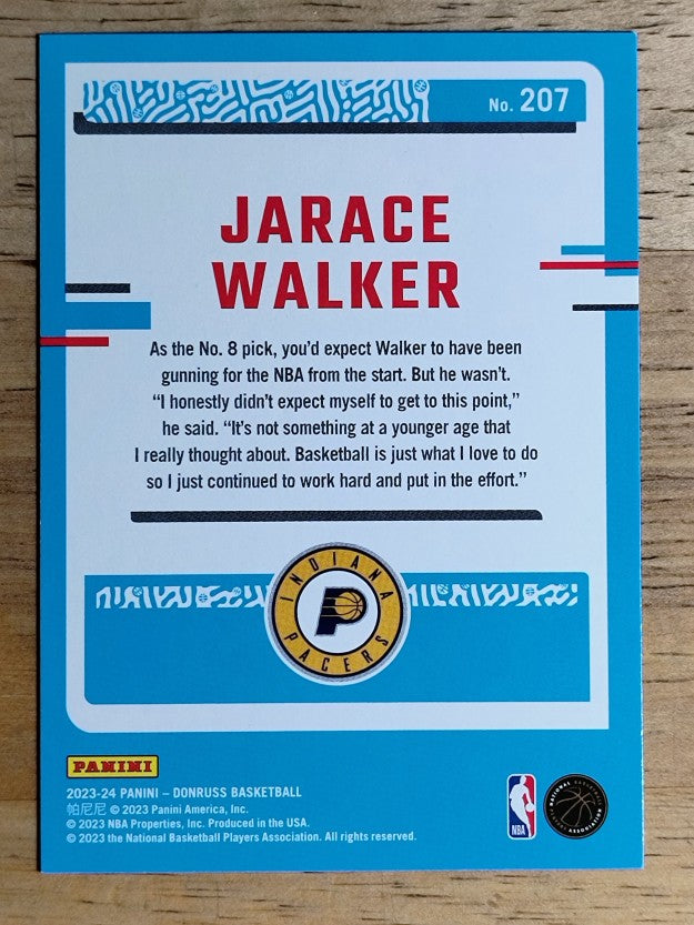 2023-24 Donruss #207 Jarace Walker RC