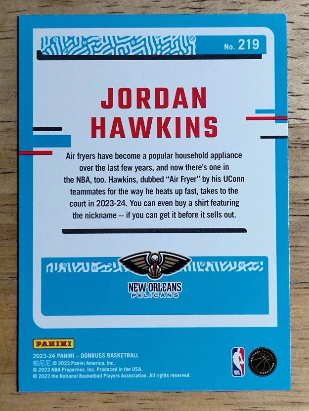 2023-24 Donruss #219 Jordan Hawkins RC