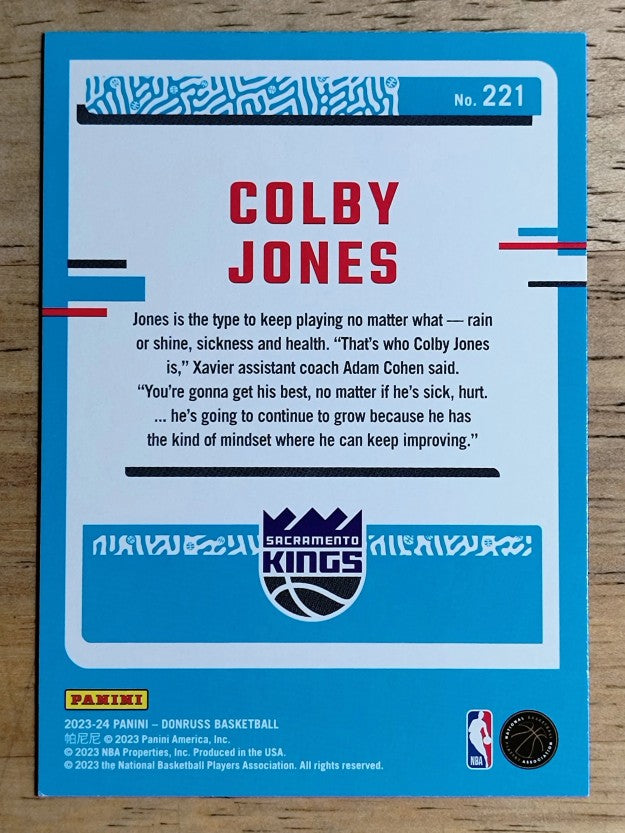 2023-24 Donruss #221 Colby Jones RC