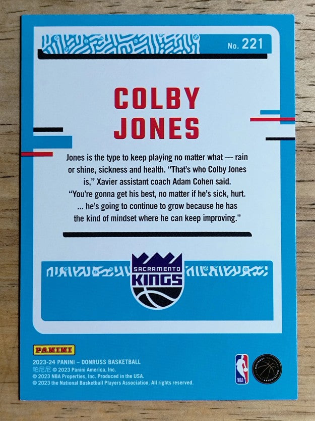 2023-24 Donruss #221 Colby Jones RC