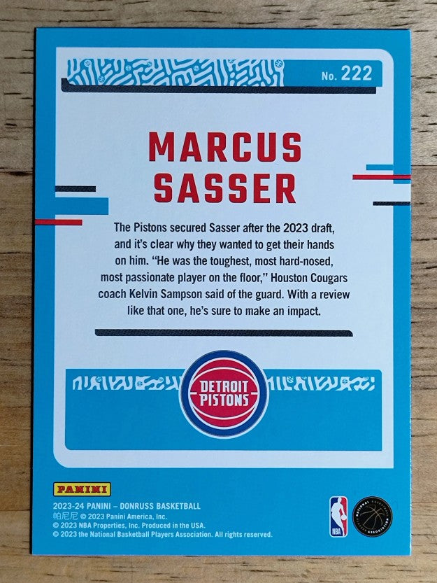 2023-24 Donruss #222 Marcus Sasser RC