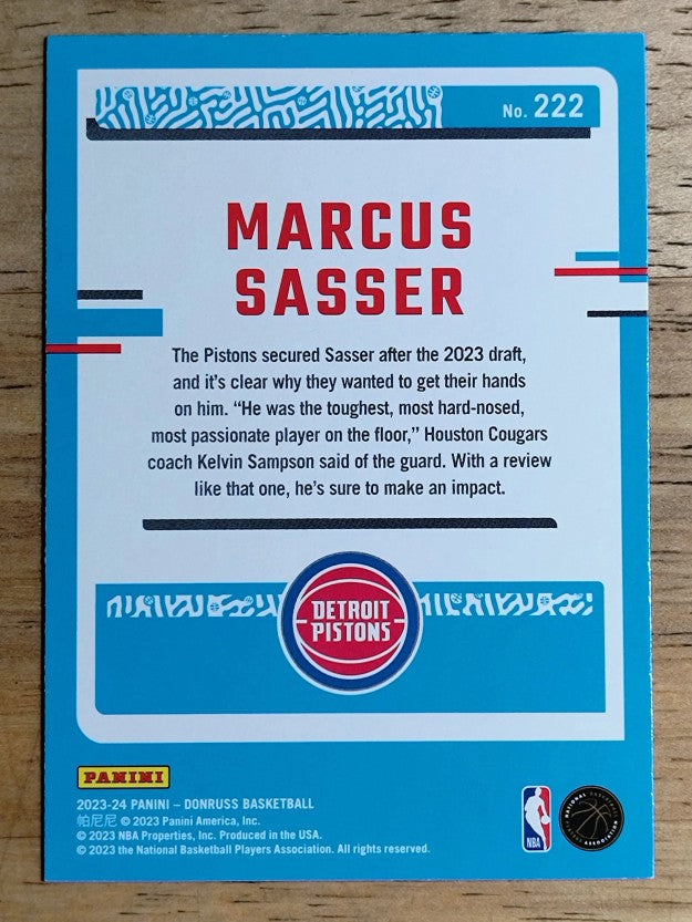 2023-24 Donruss #222 Marcus Sasser RC