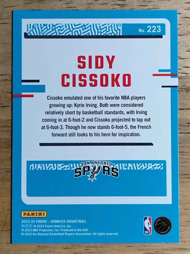 2023-24 Donruss #223 Sidy Cissoko RC