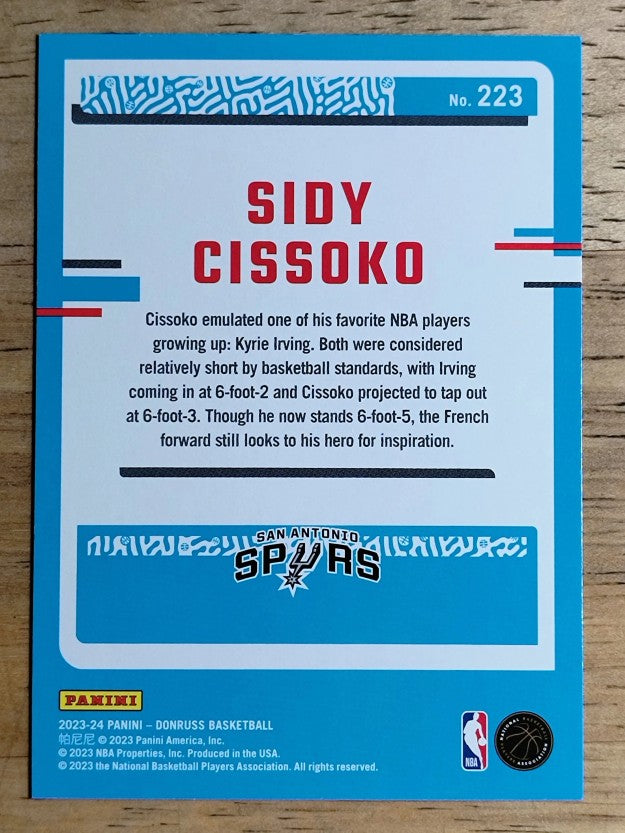 2023-24 Donruss #223 Sidy Cissoko RC