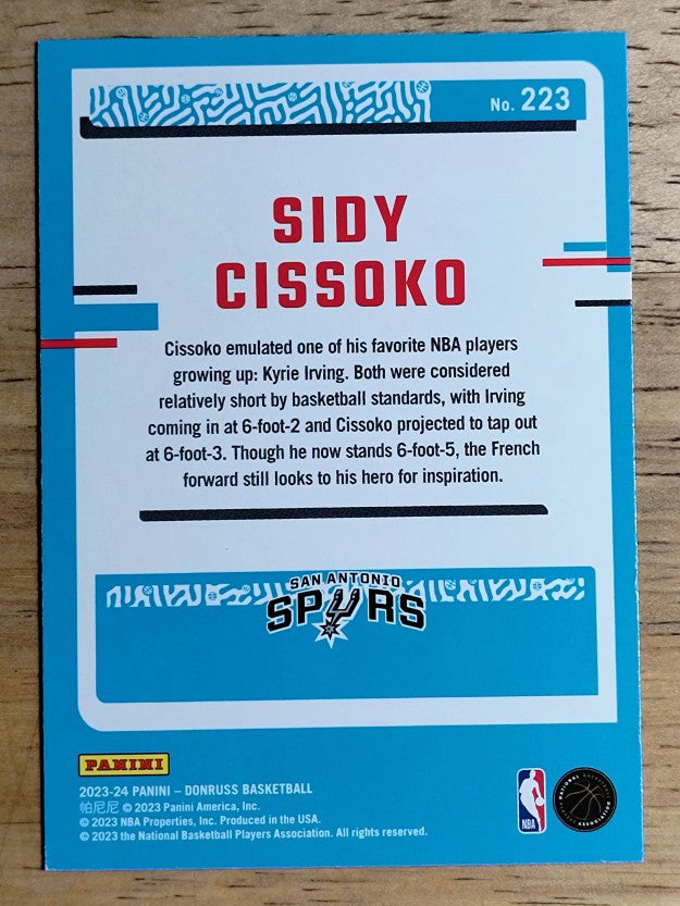 2023-24 Donruss #223 Sidy Cissoko RC
