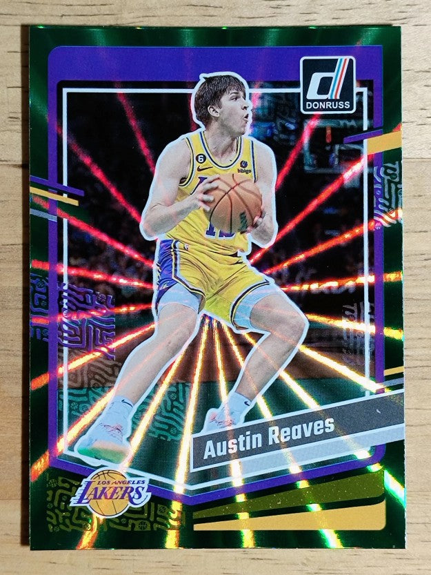 2023-24 Donruss Holo Green Laser #18 Austin Reaves