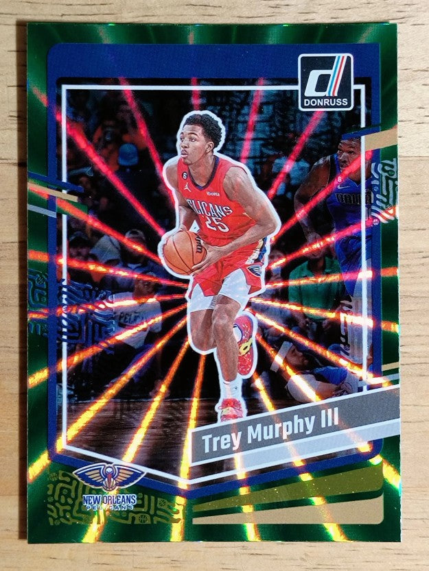2023-24 Donruss Holo Green Laser #25 Trey Murphy III