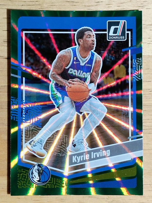 2023-24 Donruss Holo Green Laser #48 Kyrie Irving