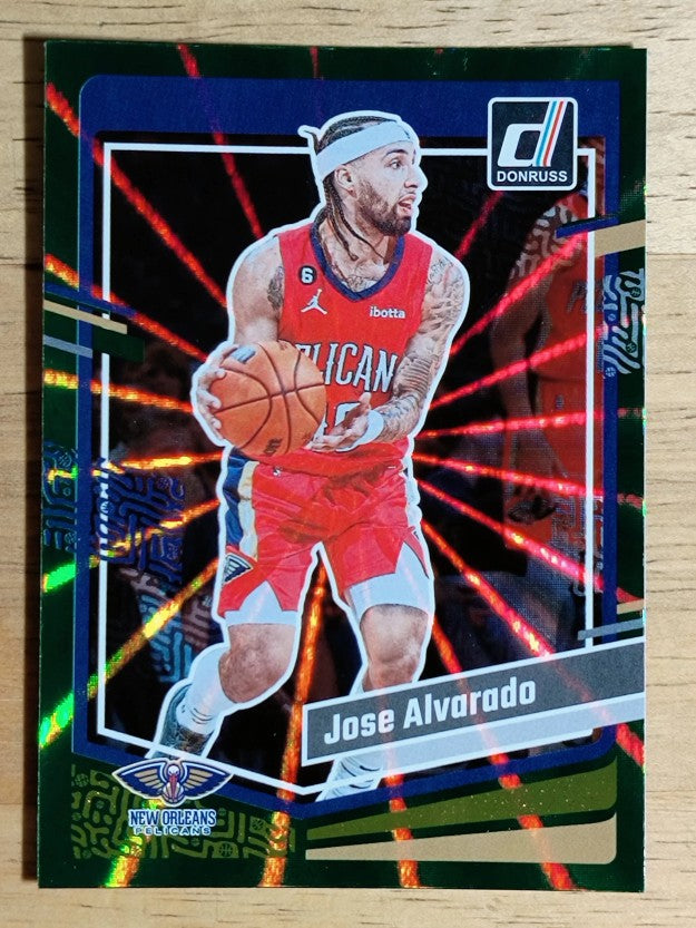 2023-24 Donruss Holo Green Laser #77 Jose Alvarado