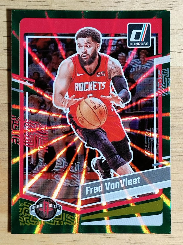2023-24 Donruss Holo Green Laser #153 Fred VanVleet