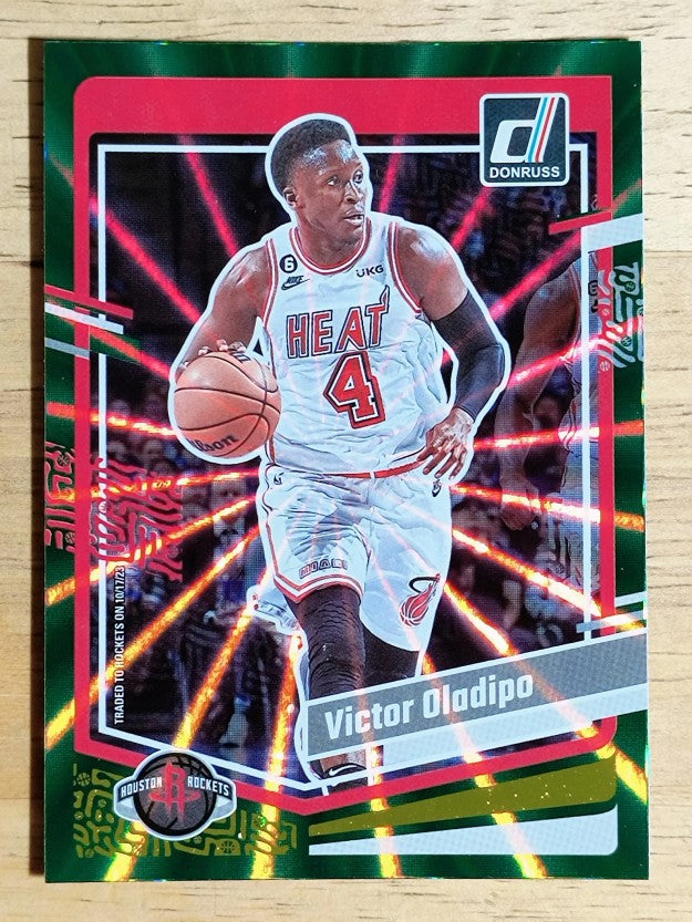 2023-24 Donruss Holo Green Laser #173 Victor Oladipo