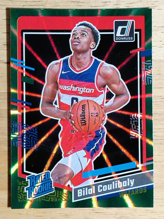 2023-24 Donruss Holo Green Laser #225 Bilal Coulibaly