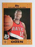 2007-08 Topps Rookie Set Orange #1 Greg Oden